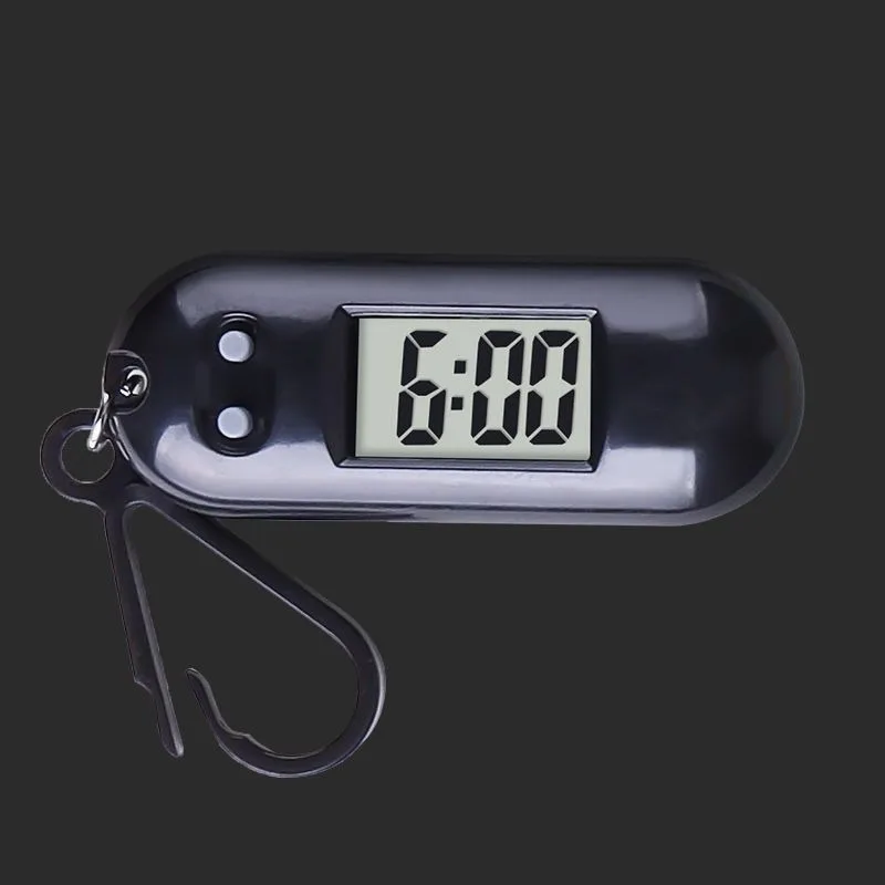 Luminous LED Keychain Pocket Watch for Children Silent LCD Digital Display Portable Student Exam Study Desktop Clock Man Woman
