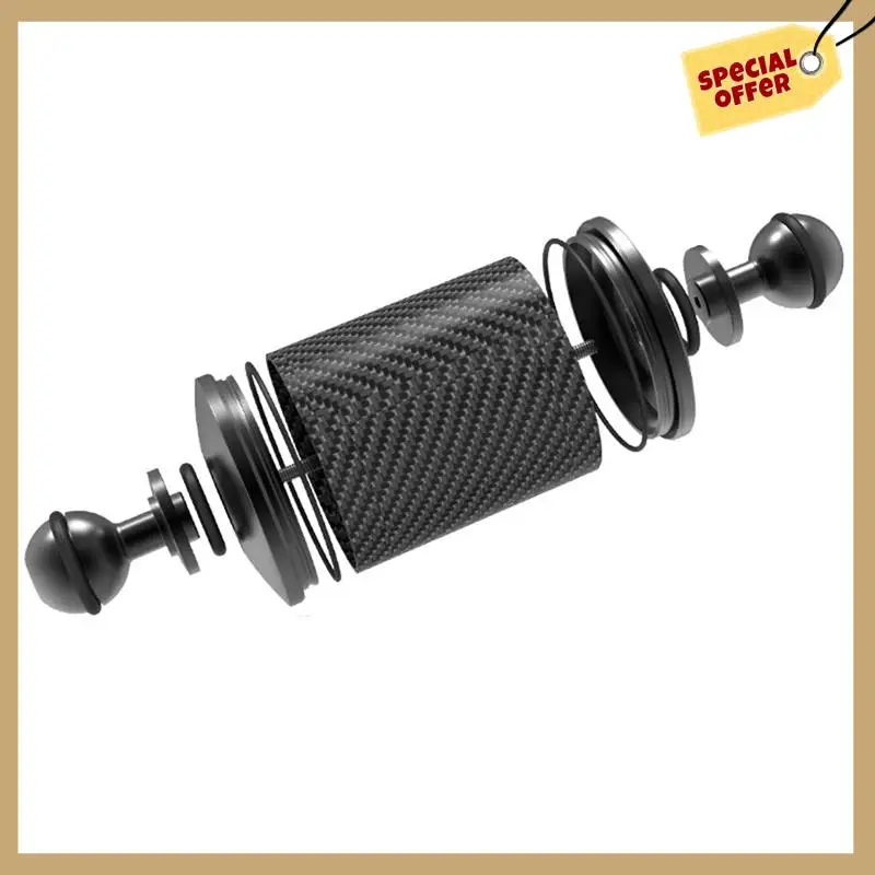 Leak-Proof Anti-Dislodgement High Water Pressure Resistant Double Ball Head Carbon Fiber Buoyant Light Arm Durable