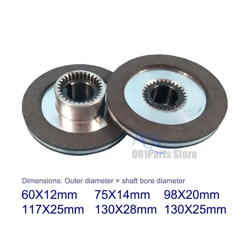 Almofada de Freio Eletromagnética para Motor Elétrico Brakese Friction Disc Gear Assembly Hole 12 mm 14 mm 20 mm 25 mm 28 mm