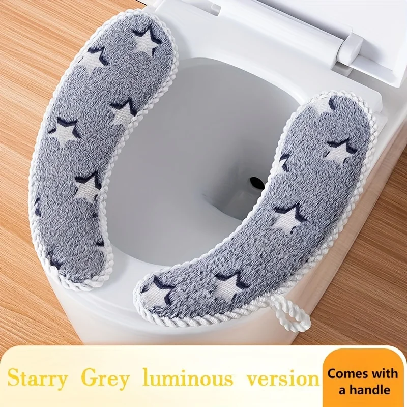 1 قطعة غطاء المرحاض مقعد المرحاض غطاء مقعد المرحاض السلطانية غطاء غطاء وسادة الدافئة لينة GlowInTheDark اكسسوارات الحمام وسادة