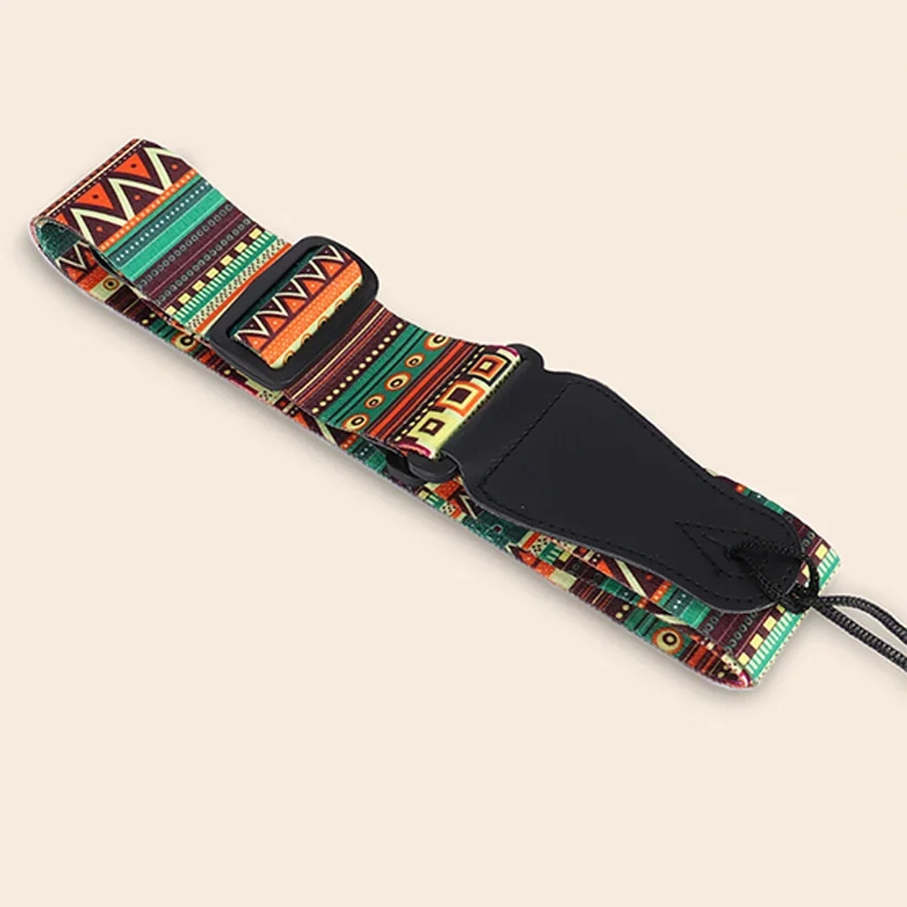 Guitar Strap For Acoustic Electric Guitar And Bass Multi-Color Guitar Adjustable Soft Webbing Belt Nylon Straps Guitar Parts