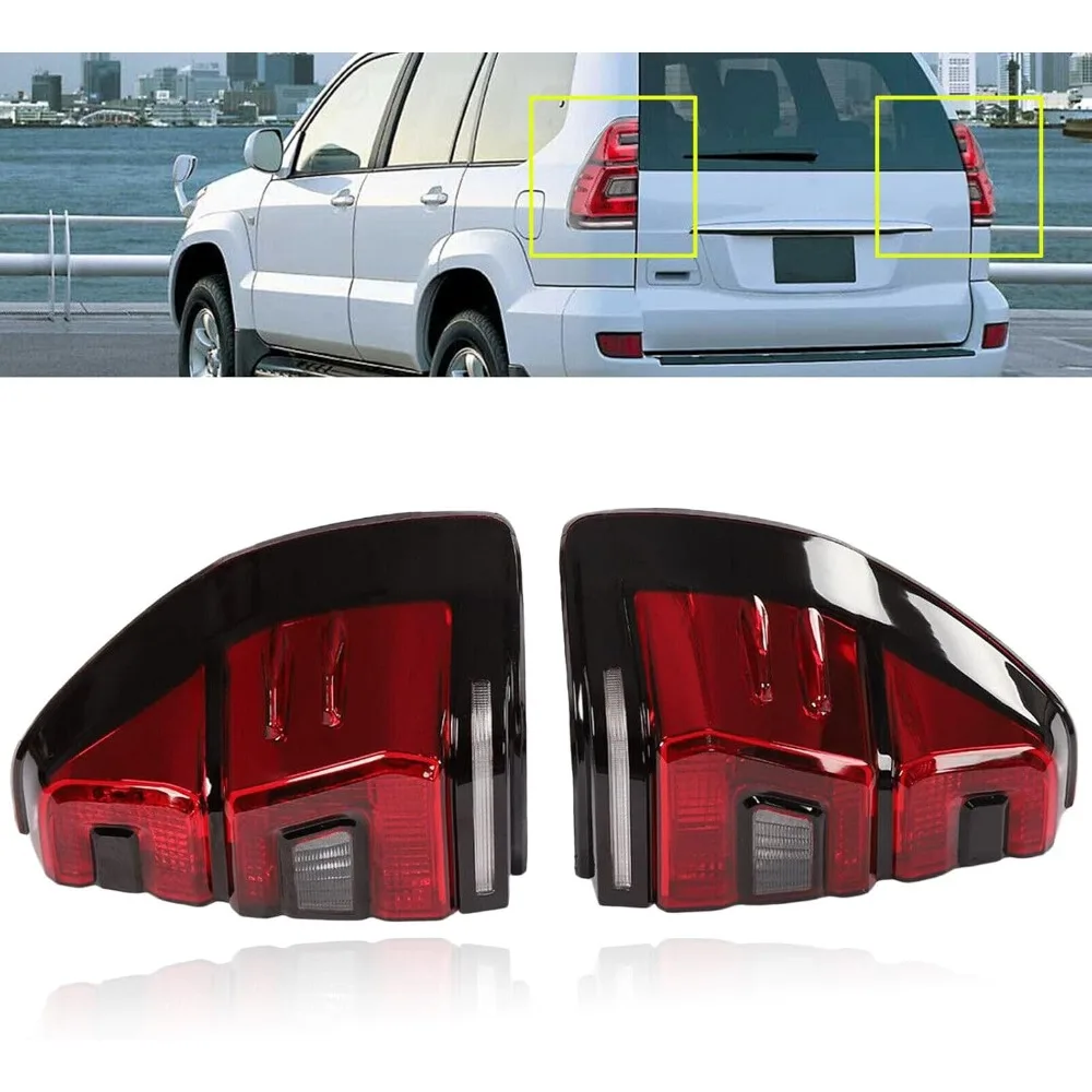 

Tail Lights Rear Lamp Brake, LED TailLight For Toyota Land Cruiser Prado LC120/FJ120 2003-2009