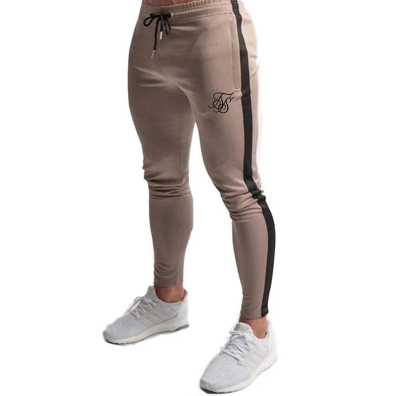 Sik Silk Men\'s Pants Fitness Skinny Trousers Spring Elastic Bodybuilding Pant Workout Track Bottom Pants Men Joggers Sweatpants