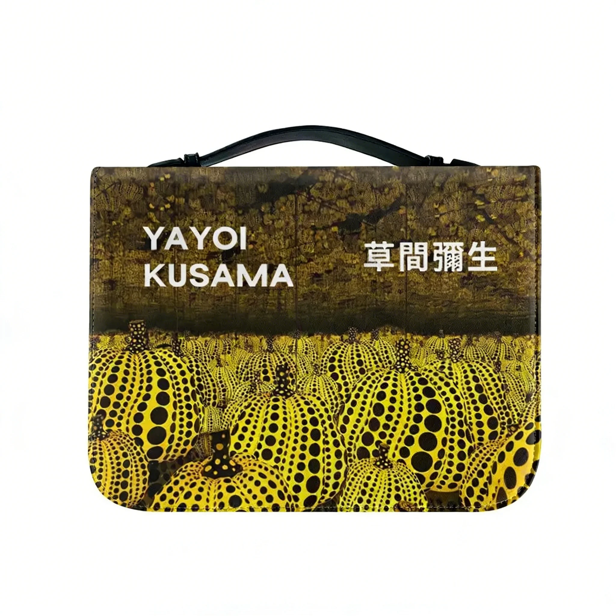 

Funny Yayoi Kusama Pumkin Bible Bags Christian Gifts Personalized Cover Bible Pack Waterproof Leather Bag Pockets Package Case