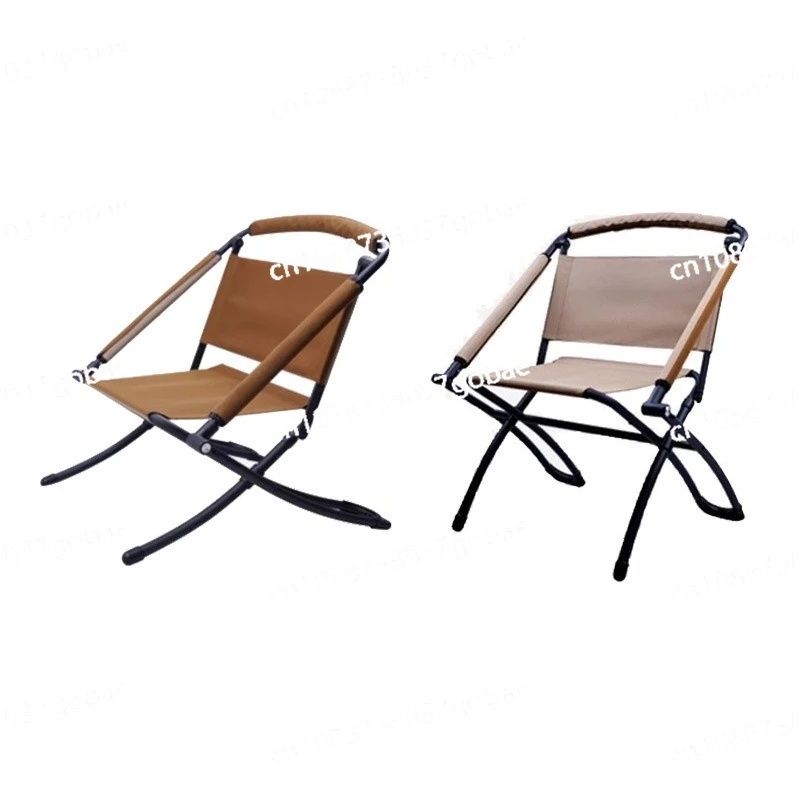 

Double-sided moon chair adjustable height portable with backrest tactical folding chair sedentary home