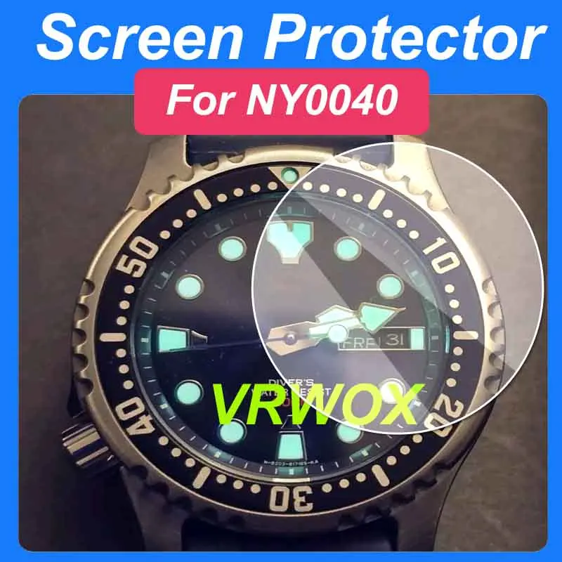 2Pcs HD Clear 9H Tempered Glass Protector for NY0040 NY0086 Watch - Ultra Thin Clear Watch Protector
