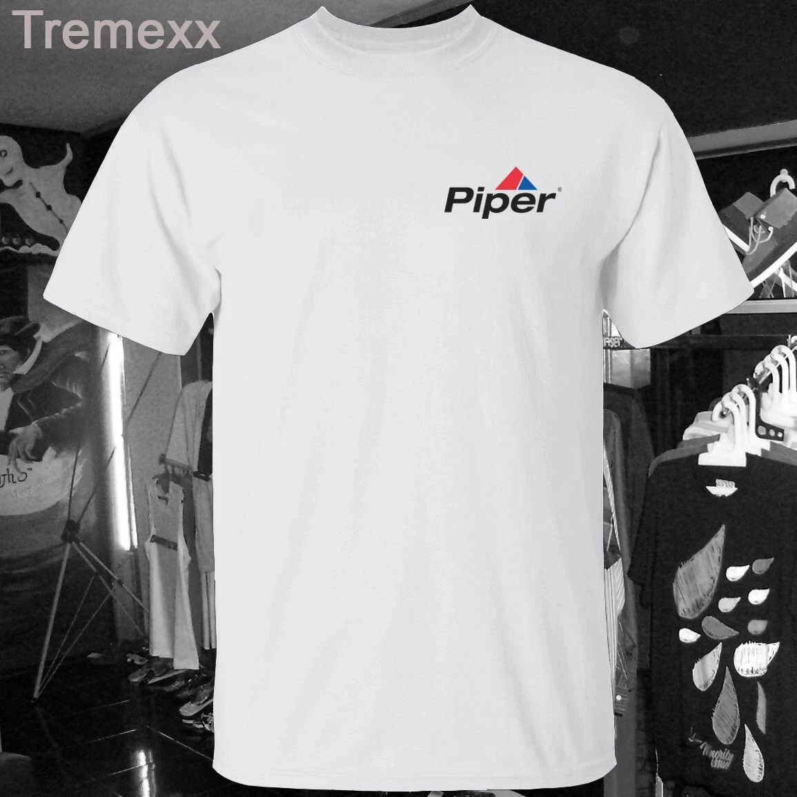 

2025 New Shirt Piper Aircraft T-Shirt Printed Short Sleeve Cotton Round Neck T-shirt for Men and Women