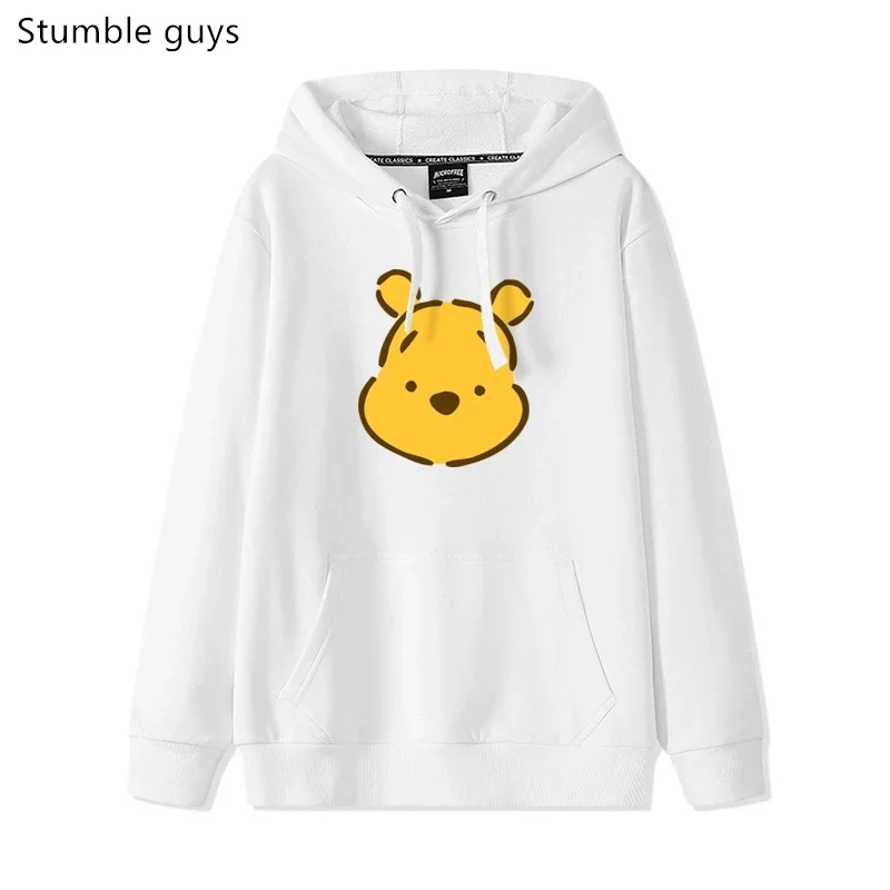 كارتون أنيمي لطيف بوه الدب هوديي المرأة ديزني فضفاض Ins نمط مقنعين سترة هوديس الملابس هوديس المرأة أنيمي هوديي #2