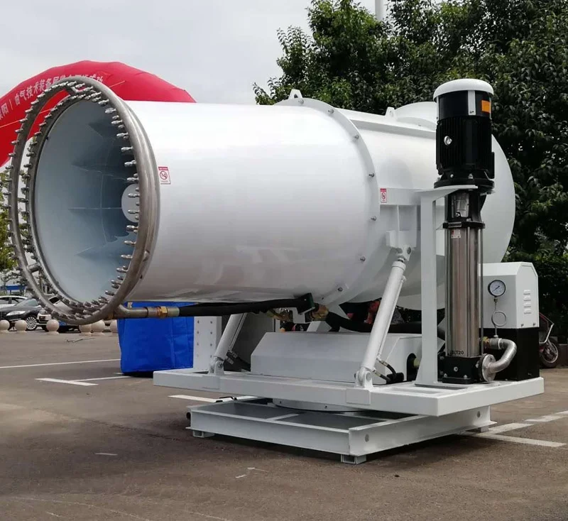 High-Power 60m Spraystream Fog Cannon For Dust Control In Coal Ore Dumps Quarries Cement & Feed Factories
