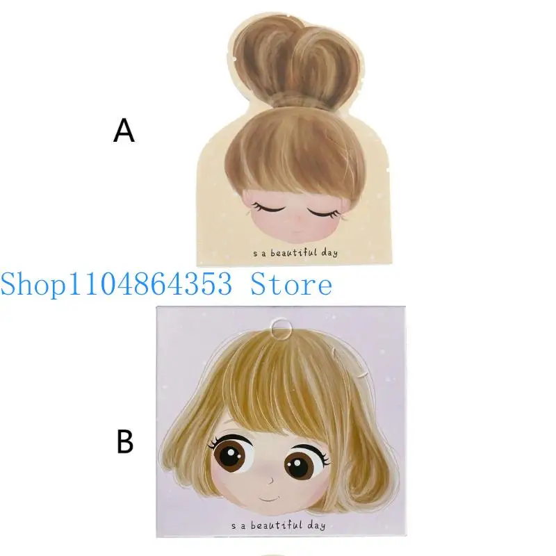 652F 100 Pack Barrettes Packing Paper Card Small Girls Display Cards DIY Kid Hair Accessories Retail Price Holder Label