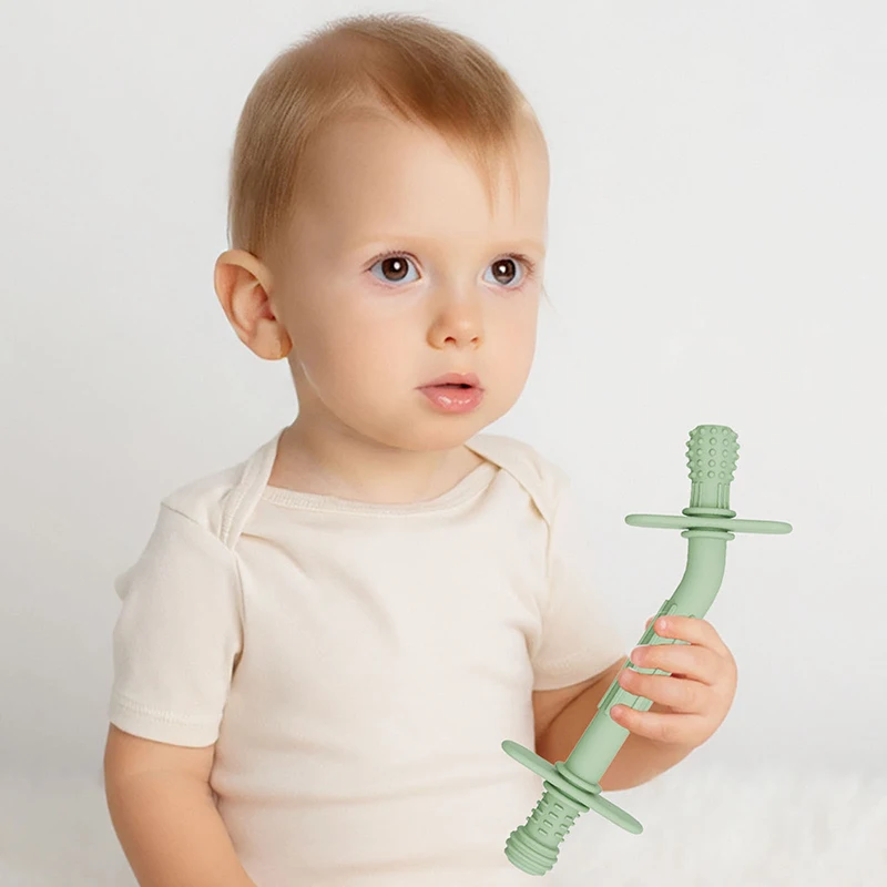 

Kid Chewing Tube Infant Chew Teething Toys Speech Therapy Teeth Massager Children Speak Oral Rehabilitation Training Talk Tools