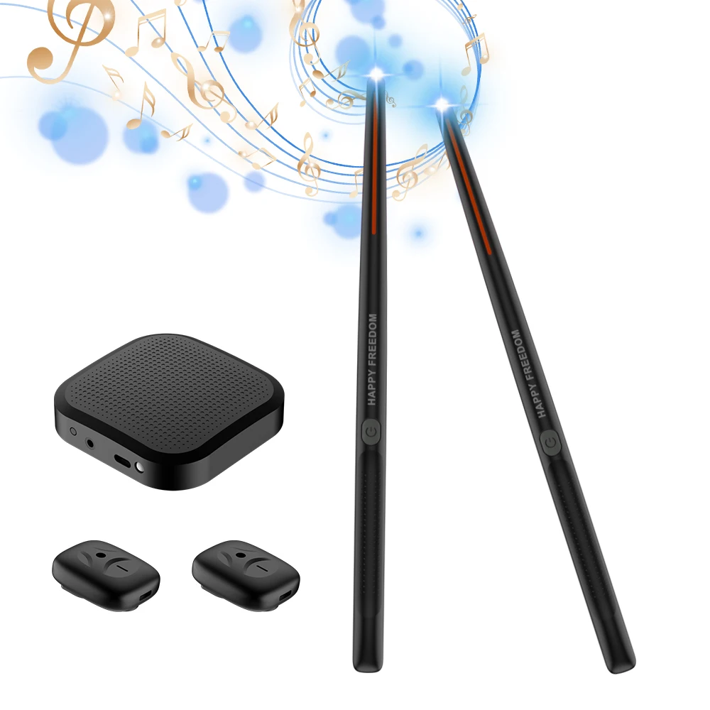 Somatosensory Virtual Drum Kit Electronic Air Drumsticks Musical Instrument Smart Wireless Virtual Reality Drum Stick Pedals Kit 