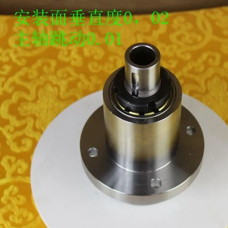 Flanged front tapered bearing mounting spindle high-speed spindle vertical mounting
