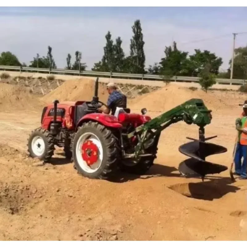 Tractor Mounted Ground Hole Drill / Earth Auger Tractor PTO Mounted Hole Digging Tools Tree Planting Pit Digging Device