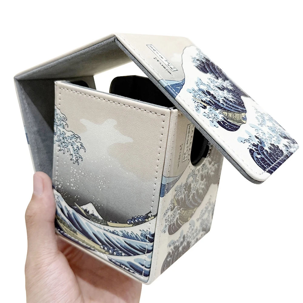 The Great Wave Large Capacity Card Storage Box, Thickened Collection Box (without Cards), Ideal Holiday Gift for Card Collectors