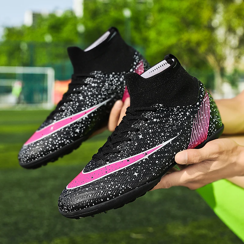 

Soccer Shoes Man Artificial Grass TF/FG Field Training Soccer Sneakers Luxury Design Outdoor Sports Football Shoes for Men