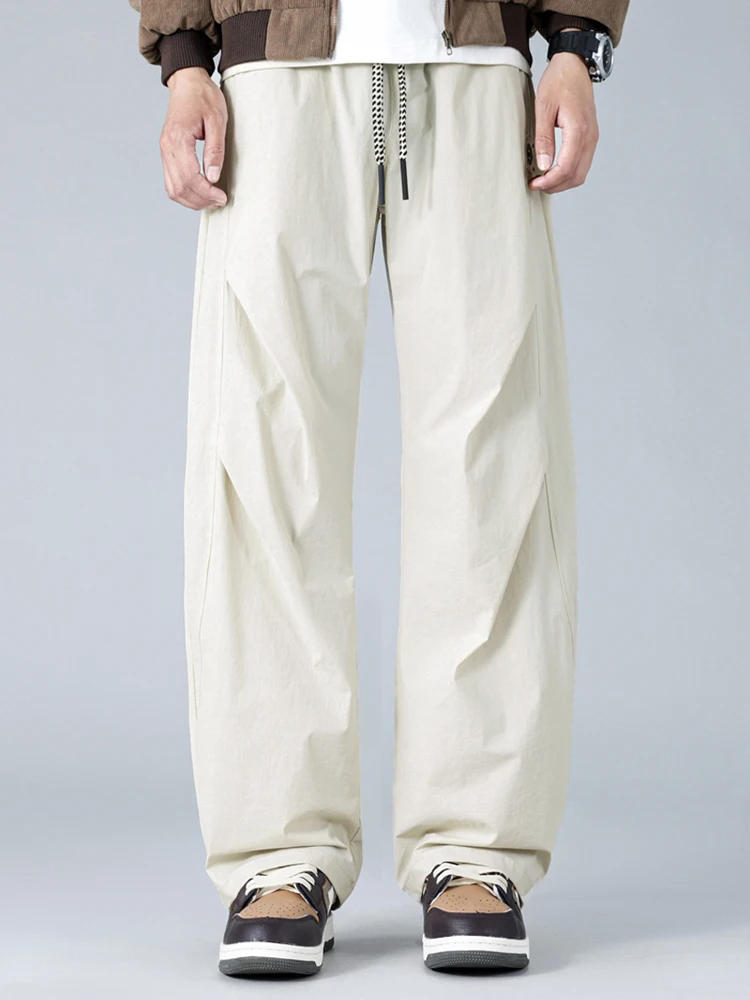 

Новые мужские демисезонные брюки для активного отдыха: ветрозащитные, прямого кроя, повседневные рабочие брюки, спортивные штаны