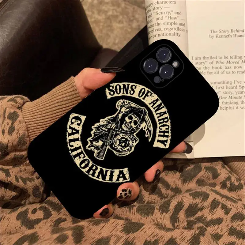 Sons of Anarchy Phone Case For iPhone 8 7 6 6S Plus X SE 2020 XR XS 14 11 12 13 Mini Pro Max Mobile Case