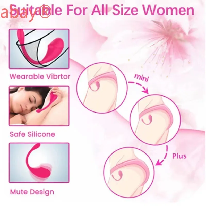 ช่องคลอดบลูทูธ APP AV vibrator กระตุ้น clitoral G-spot anal นวดเพศหญิงของเล่นชุดชั้นในสวมใส่ ball