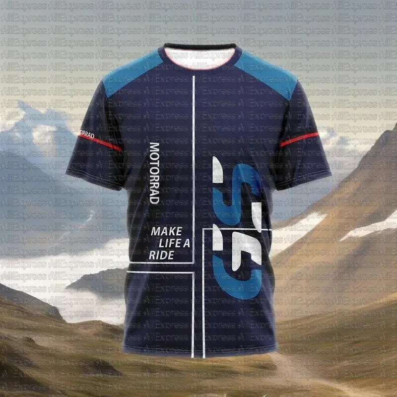 

Motorrad Pour BMW R1250 GS Moto Motorsport Men's and Women's Outdoor Sports and Leisure 3D Printed Quick Drying Short Sleeves