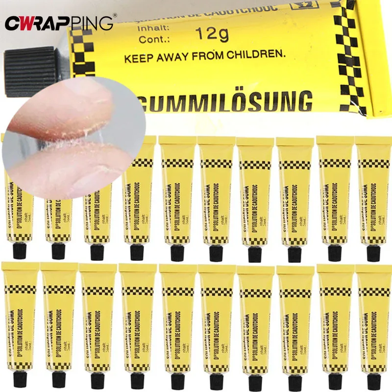 1-10Pcs Car Motorcycle Bicycle Tire Repairing Glue Inner Tube Puncture Repair Glue Agent Emergency Portable Car Tyre Glue Tools