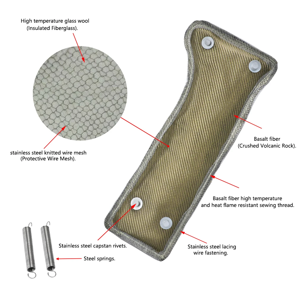 Vr-turbo Heat Shield /Turbocharger Coat WRAP + SPRING untuk Aksesoris Mobil Subaru WRX Vr2306t (Warna: Titanium)