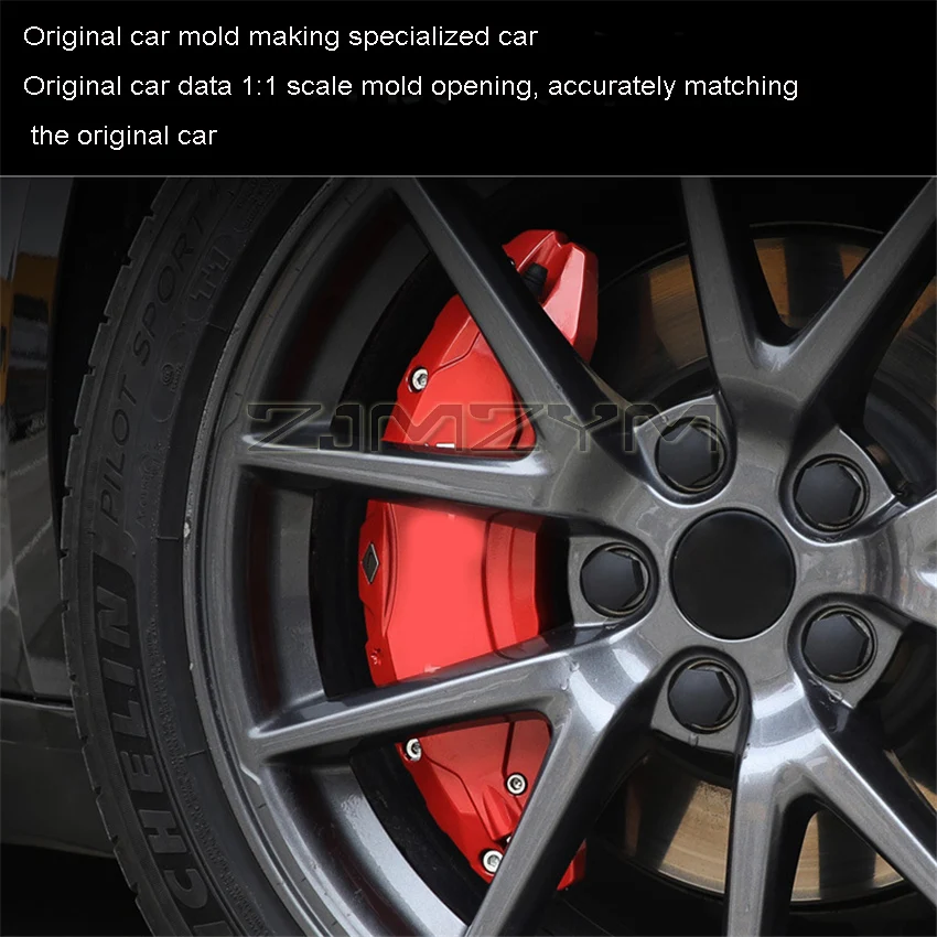 For 2017-2023 Tesla Model 3 Brake Caliper Cover (4-piece set) Modification With Special Aluminum Alloy Wheel Hub Caliper Cover