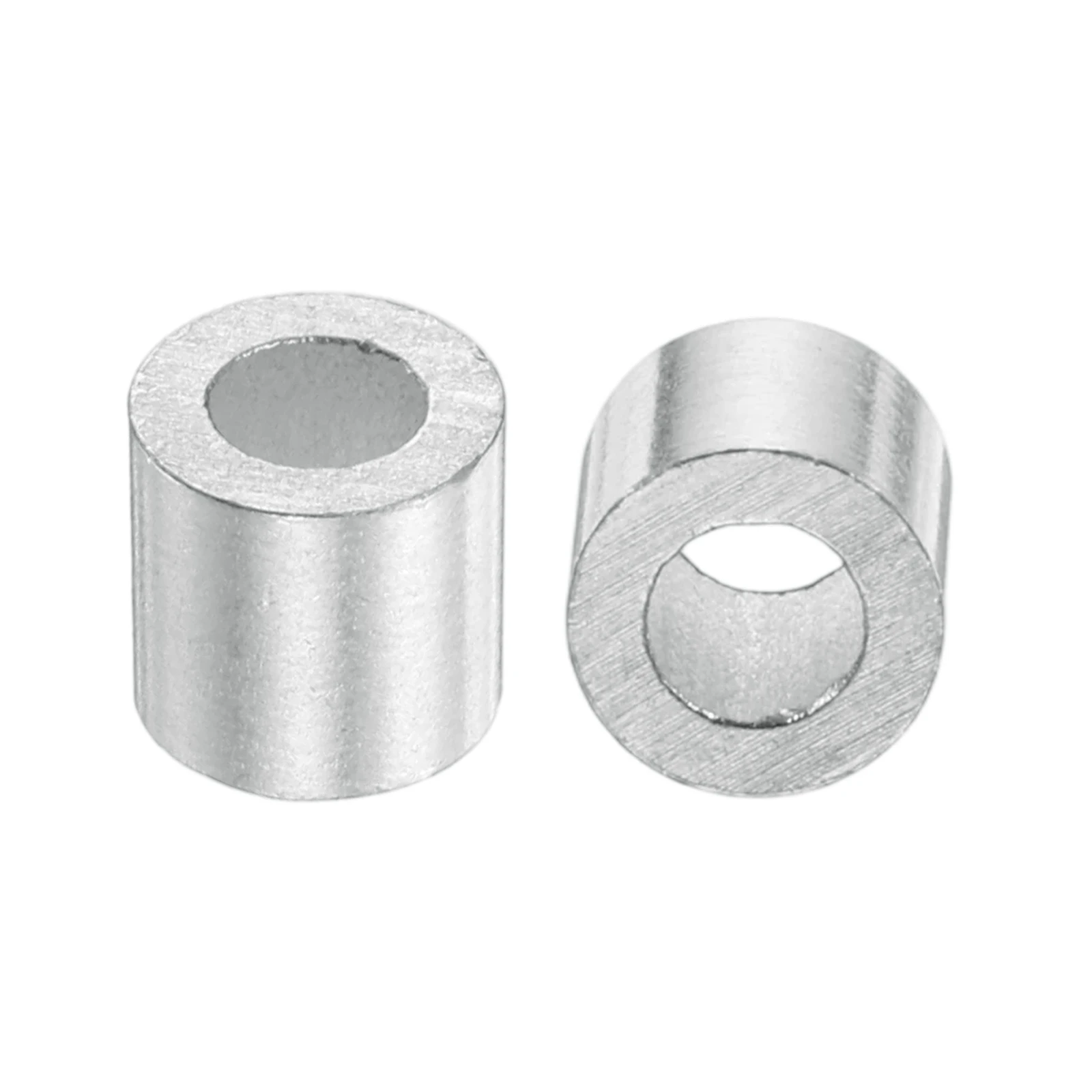 12-80Pcs Aluminum Crimping Loop Sleeve 1-10mm Round Wire Rope Loop Sleeve Crimps Cable Ferrule for Electric Wires End Assortment