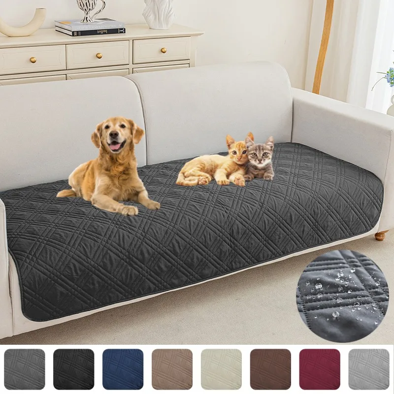1PC Anti-dirty Plaid Pets Sofa Seat Cover Non-Slip Cats Dogs Bed Mattress Anti-cat Scratch L Couch Pads Slipcover Living Room