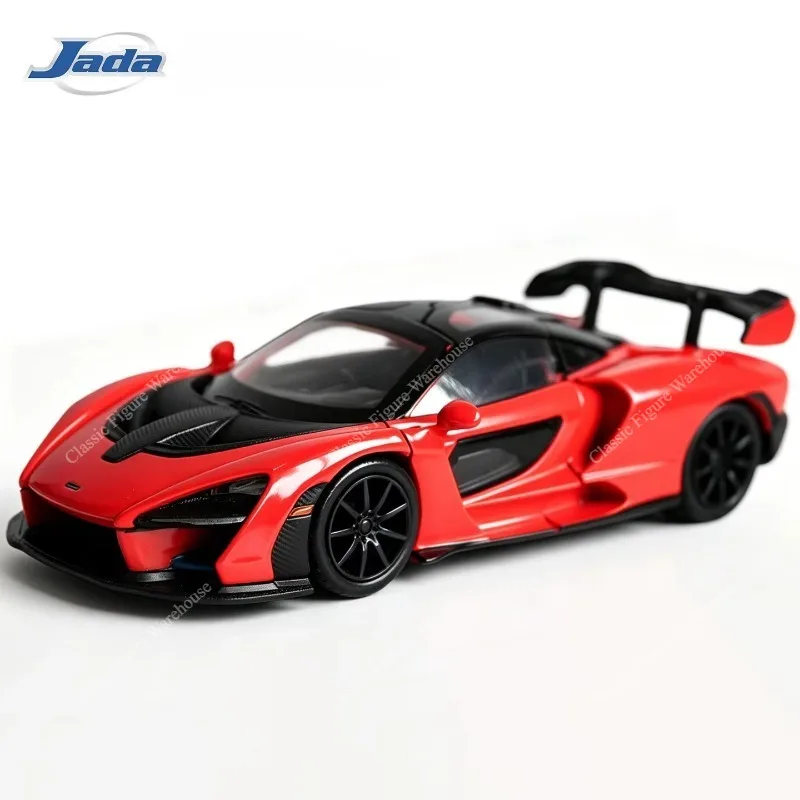 In Stock 100% Original Jada Toys Movie McLaren Senna Sport Hypercar Orange Red Diecast Model Cars Collectibles Models Toys Gifts