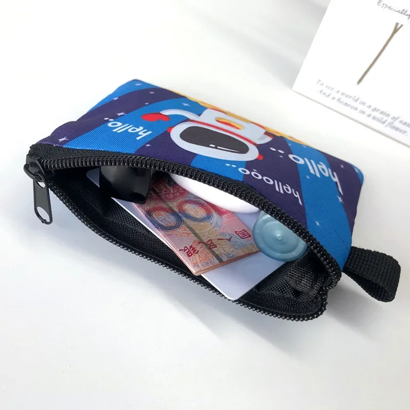 Pielęgniarki z kwiatowym nadrukiem unisex portmonetka mała torba na słuchawki organizer na słuchawki Mini różne kosmetyczne szminki torba do przechowywania — zdjęcie 6
