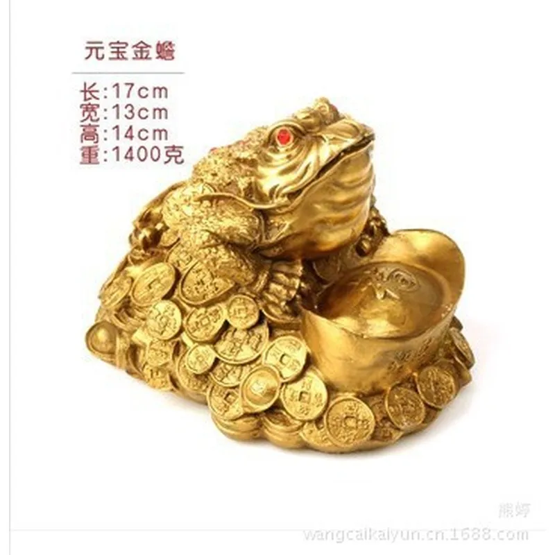 Brass Golden Toad Ornament, Three-Legged Golden Toad, Eight Trigrams Golden Toad, Toad Figurine, Home Decoration, Gift
