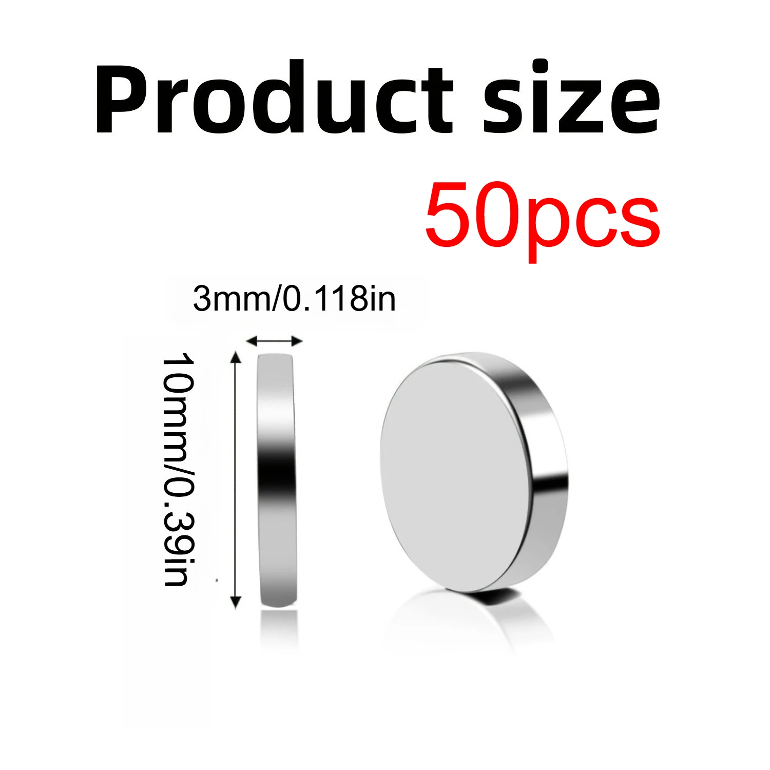 10x1/10x2/10x3mm-20/50/100 stuks ronde koelkastmagneten veel gebruikt in kantoren DIY Whiteboard, keuken gereedschap opslag nail art