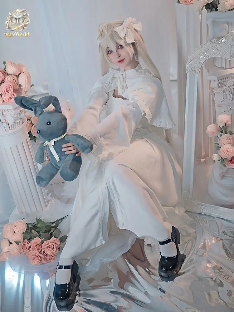 Yosuga no Sora Kasugano Sora Bunny Ear Dress Cosplay Full Set Lolita Women Anime Outfit For Comic Con Halloween Cos Party view 5