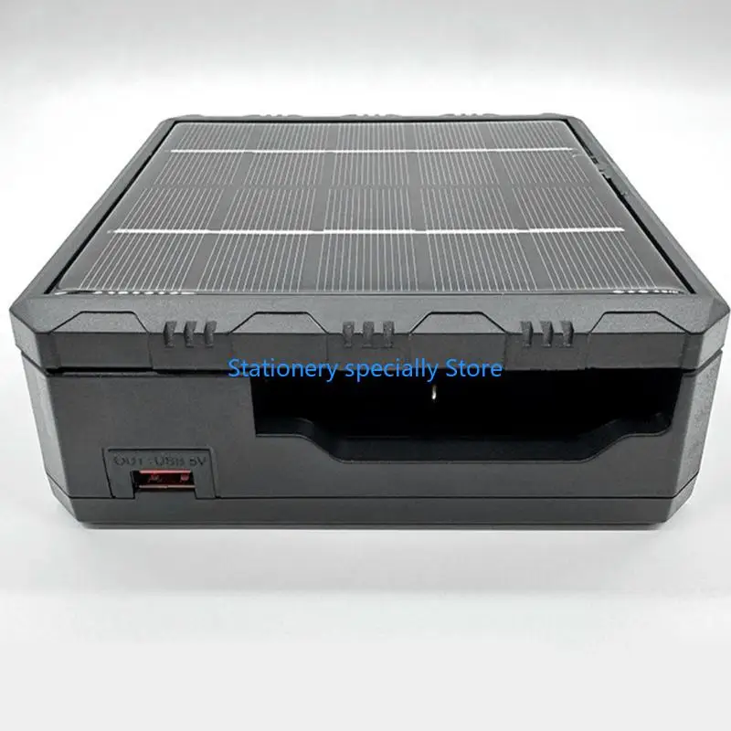 

P0RB Многофункциональный тип C -наружный зарядное устройство 4 Slot Solar Power для аварийного использования