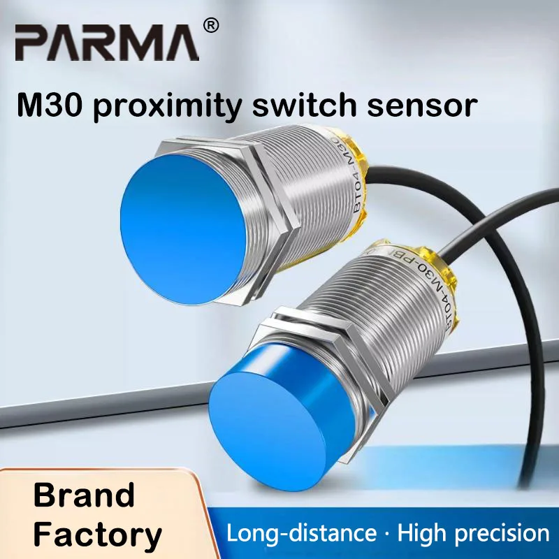 M30 long-range metal sensor proximity switch PNP DC three-wire DC 24V two-wire NPN normally open NO normally closed