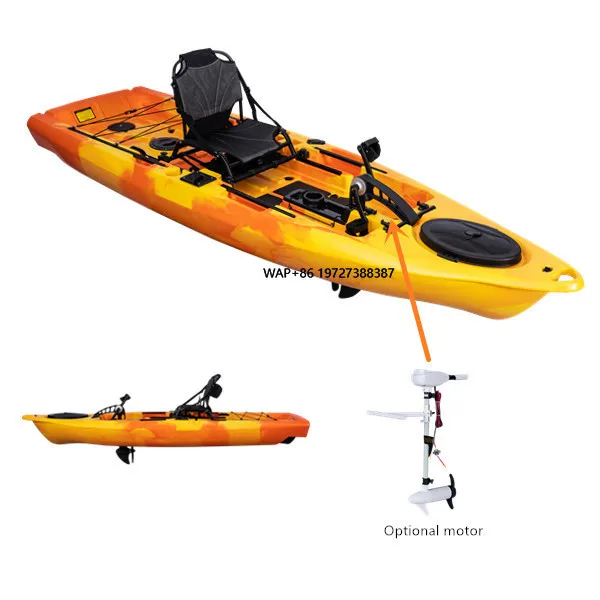 

Hot Popular Professional Fishing Pedal Kayak BigFish108 PDL Lldpe Kayak Model Can Install Motor