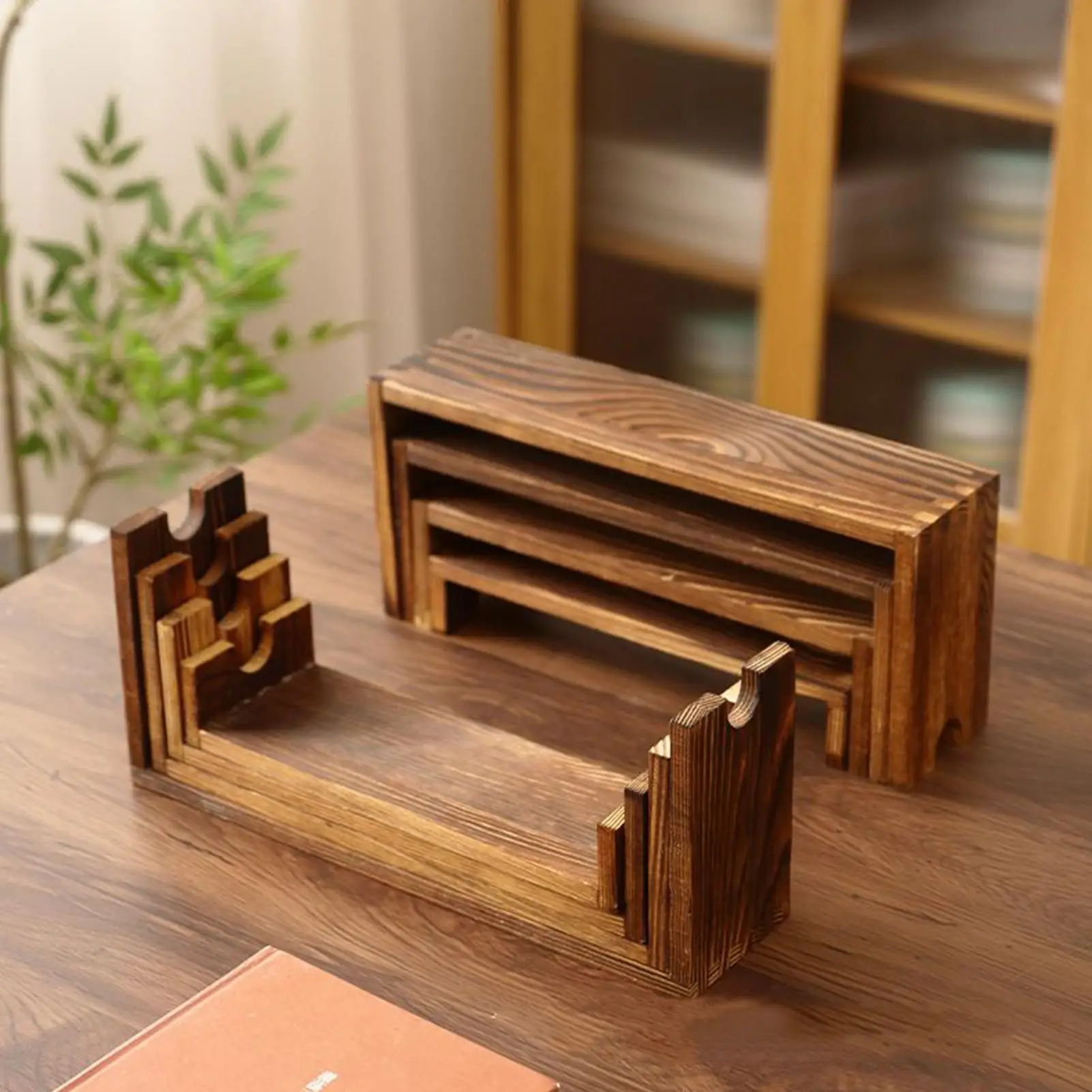 Wooden Tiered Riser Display Stands for Vendor Events Stackable Wooden Cupcake Stand Farmhouse Decor Wood Dessert Table Display