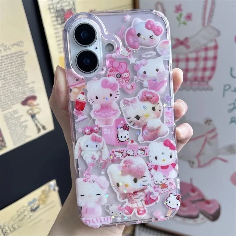 Shining Hellos Kitty Kuromis Melodys Phone Case For Samsung Galaxy S25 S24 S23 S22 S21 Note20 Edge Plus Ultra Lite 5G Back Cover - náhled 5