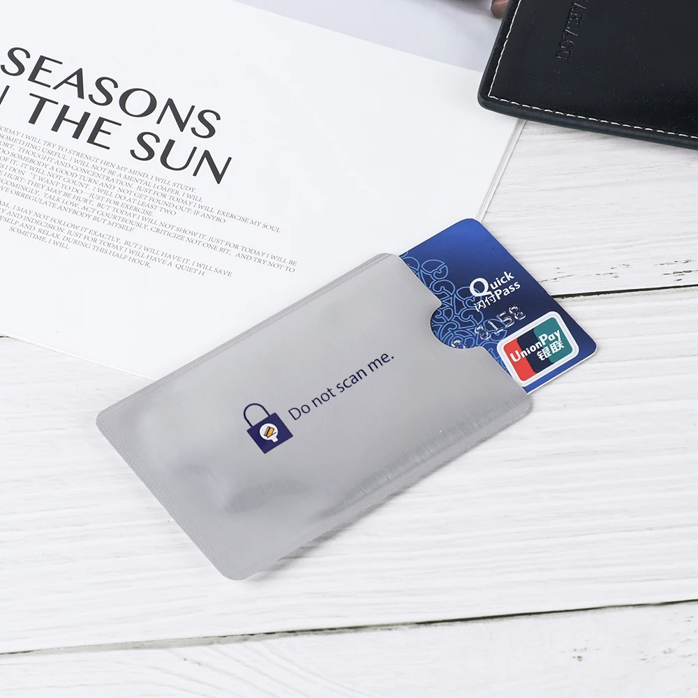 10pcs Protection Anti Theft RFID Blocking Card Holder ID Bank Card Case Anti Rfid Wallet Cards Protector Sleeve