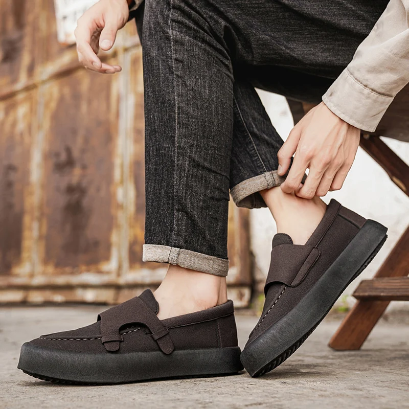 

Мужские лоферы Сверхлегкие разноцветные классические всесезонные туфли без шнуровки на резиновой подошве для вождения, отдыха и отдыха