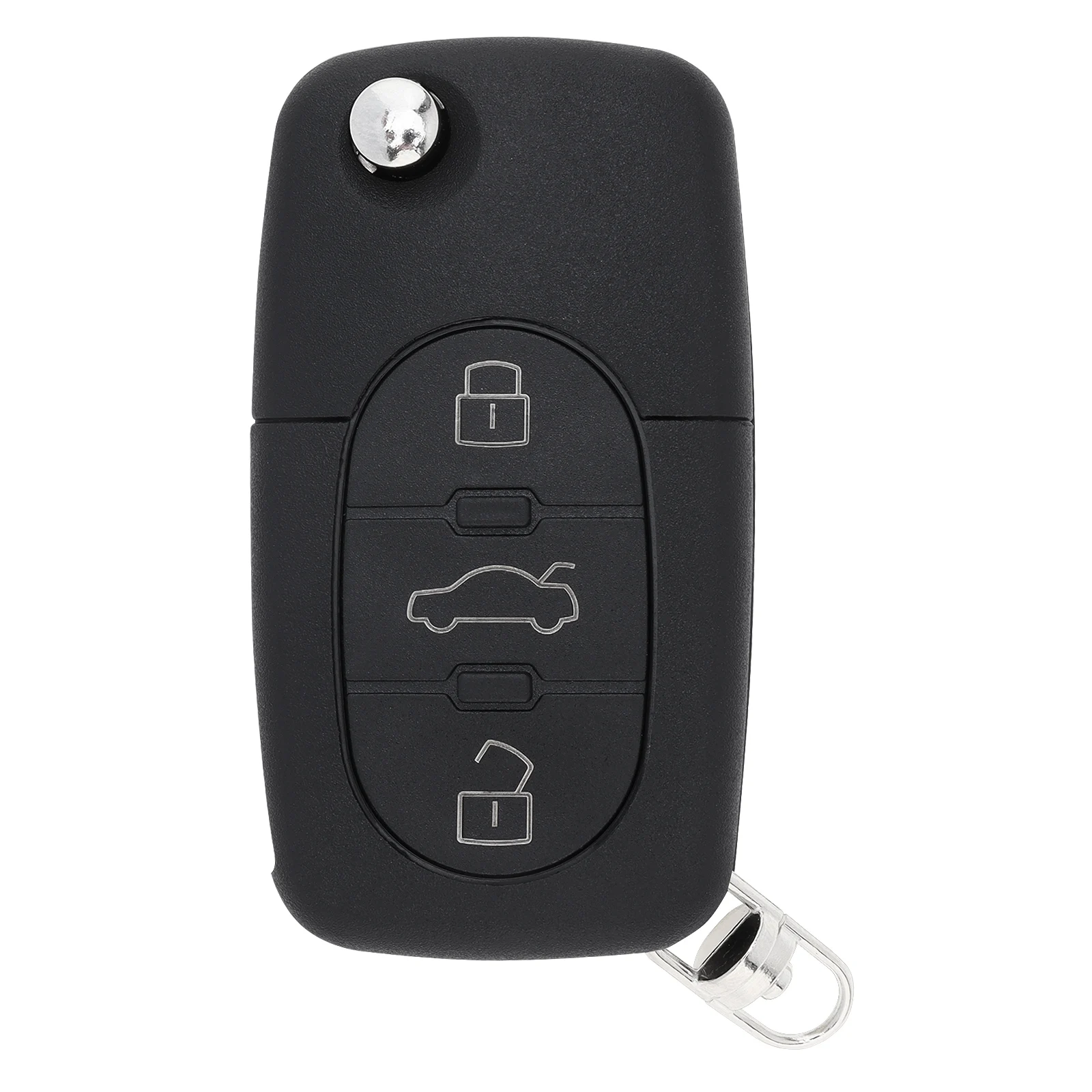 3 Botão Car Key Fob Caso Shell, Substituição com HAA Lâmina, Flip Folding Tampa Remota, Peça chave do carro, Fit para Audi A2, A3, A4, A6