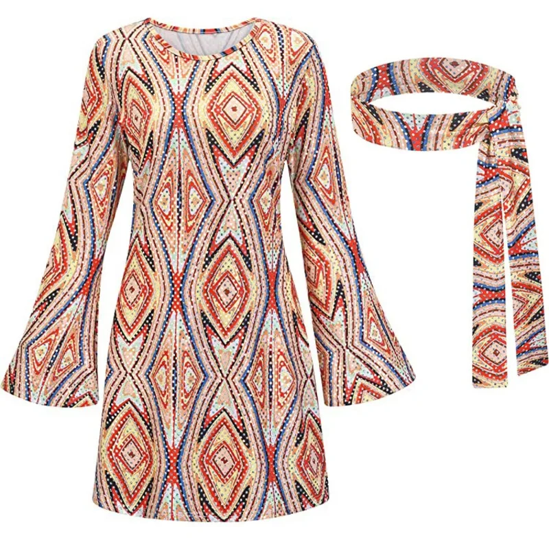 Костюм для косплея The-of- by ChinaHippie Disco 60-х и 70-х. Изделие «Первый продукт», созданный Китай.