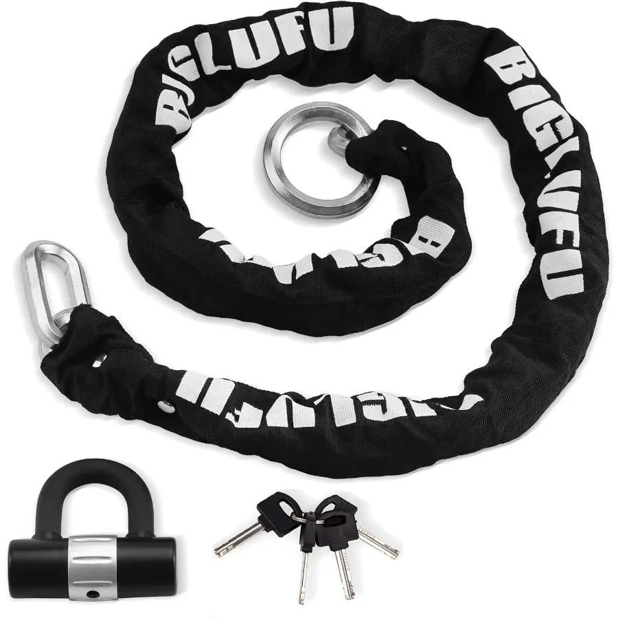 الثقيلة 4ft طويلة 15mm قطع برهان أقفال سلسلة مربعة للحماية الآمنة للدراجات النارية الدراجات مولدات البوابات والدراجات البخارية #4