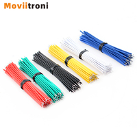 100/120pcs 24 AWG Tinned Copper Electronic Jumper Wire For PCB And Breadboard Cable 78mm 6 Colors