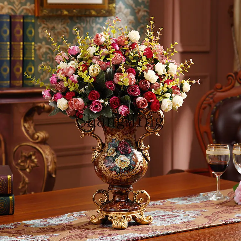 SM high-end living room decoration dining table TV cabinet entrance ornament flower insert countertop vase