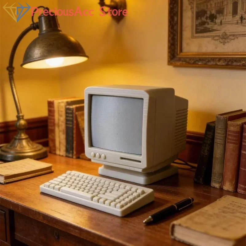 -New Sale.1Set Dollhouse Mini Laptop Computer Keyboard Mouse Kit Desktop Decoration Office Study Room Decor Accessories