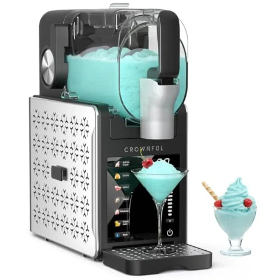 Máquina de Slushies para el Hogar de 101oz con 64oz de Líquido, Sin Necesidad de Hielo, 6 Programas para Bebidas Congeladas Suaves, Margaritas, Frappés, Automática