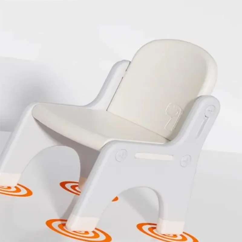 Taburete bajo para niños y niñas, silla de plástico con respaldo para guardería, hogar, cocina, muebles infantiles