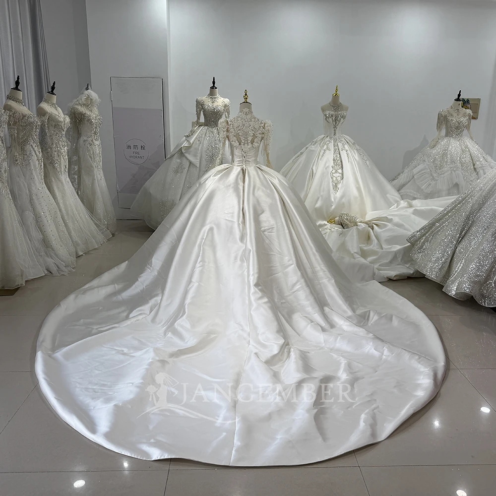 Customzied Gorgeous Lace Custom Color Wedding Dresses Sparkly Marriage Bridal Gowns 2025 Short Sleeves vestidos de novia boda